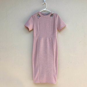 NWT ASOS Dusty Pink Cut-out Body Con Dress 8P